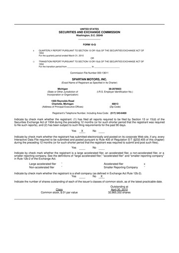 Thumbnail The Shyft Group 10-Q Quarterly Report FY 