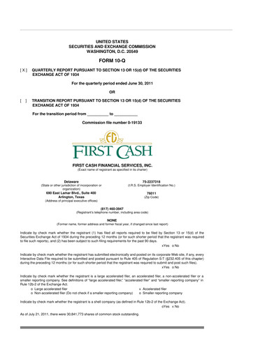 Thumbnail FirstCash 10-Q Quarterly Report FY2011 