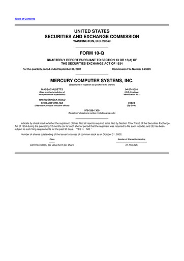 Thumbnail Mercury Systems 10-Q Quarterly Report FY 