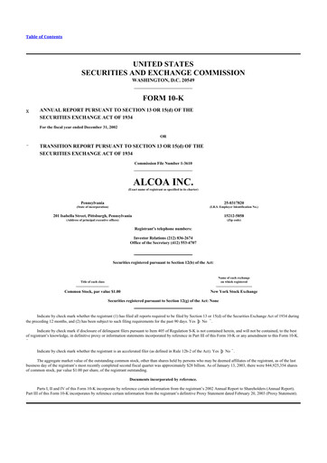 Thumbnail Howmet Aerospace
 10-K Annual Report 