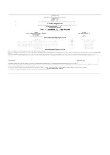 Miniature Capital One 10-K Rapport annuel 2023