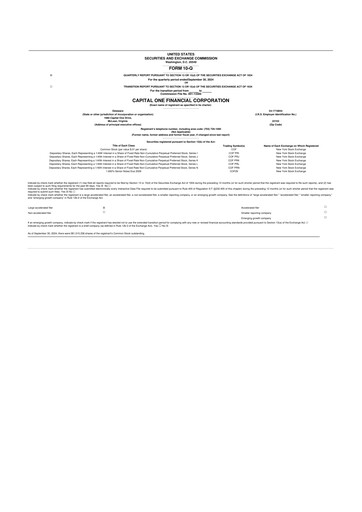 Thumbnail Capital One 10-Q Quarterly Report FY2024 