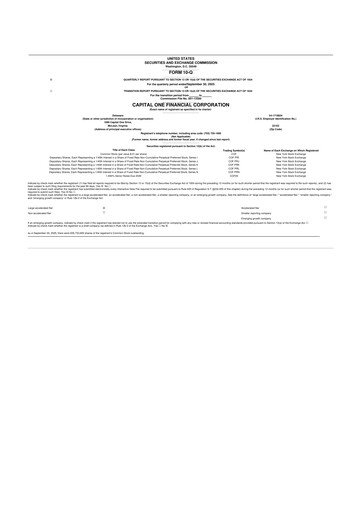 Thumbnail Capital One 10-Q Quarterly Report FY2025 
