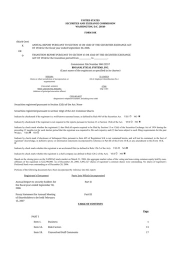 Thumbnail Inotiv 10-K Annual Report 