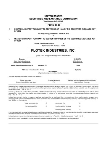 Thumbnail Flotek Industries 10-Q Quarterly Report FY2020 