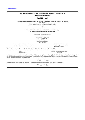 Miniature Astrotech 10-Q Rapport trimestriel  