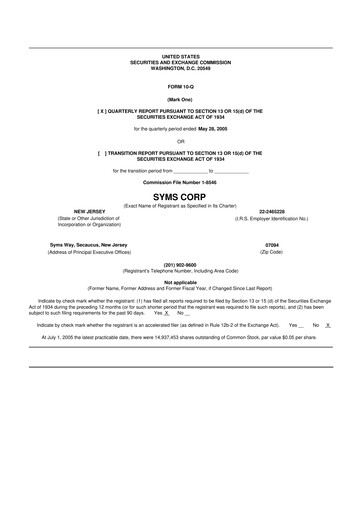 Thumbnail Trinity Place Holdings
 10-Q Quarterly Report FY 