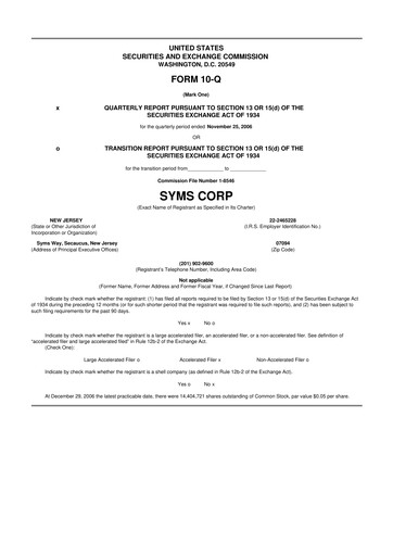 Thumbnail Trinity Place Holdings
 10-Q Quarterly Report FY 