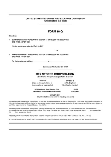 Thumbnail REX American Resources
 10-Q Quarterly Report FY 