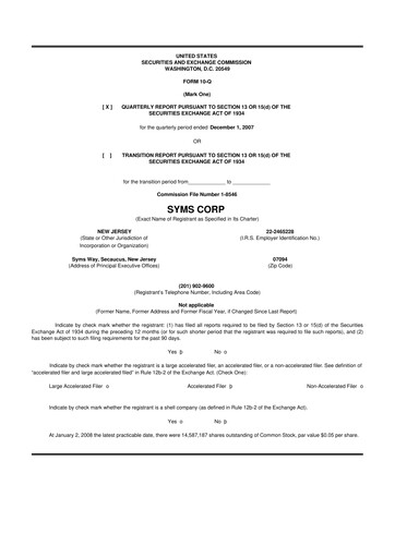 Thumbnail Trinity Place Holdings
 10-Q Quarterly Report FY 