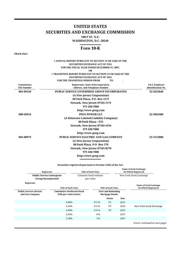 Thumbnail PSEG 10-K Annual Report 
