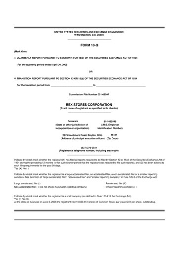 Thumbnail REX American Resources
 10-Q Quarterly Report FY 