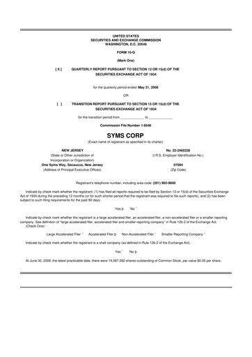 Thumbnail Trinity Place Holdings
 10-Q Quarterly Report FY 