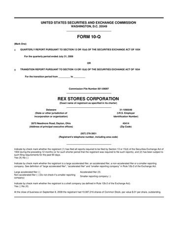Thumbnail REX American Resources
 10-Q Quarterly Report FY 