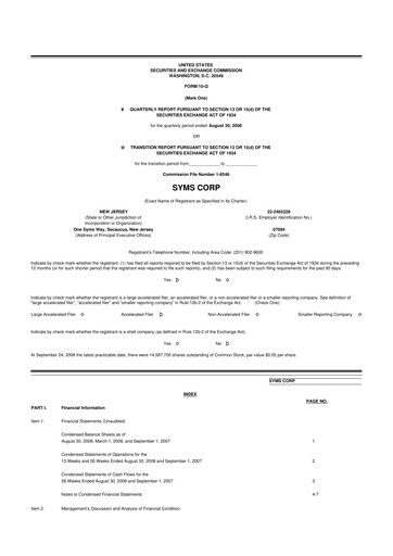 Thumbnail Trinity Place Holdings
 10-Q Quarterly Report FY 