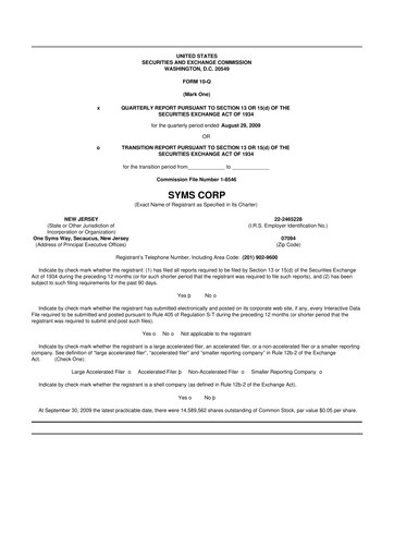 Thumbnail Trinity Place Holdings
 10-Q Quarterly Report FY 