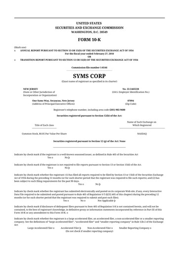 Thumbnail Trinity Place Holdings
 10-K Annual Report 