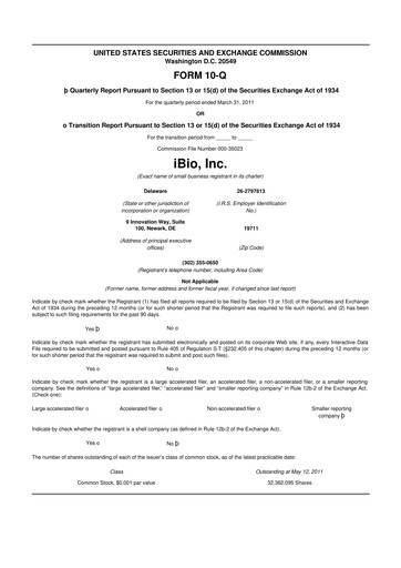 Thumbnail iBio 10-Q Quarterly Report FY 