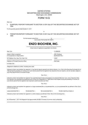 Thumbnail Enzo Biochem 10-Q Quarterly Report FY2012 