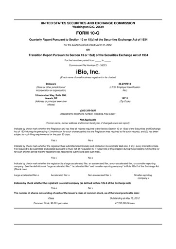 Thumbnail iBio 10-Q Quarterly Report FY2012 