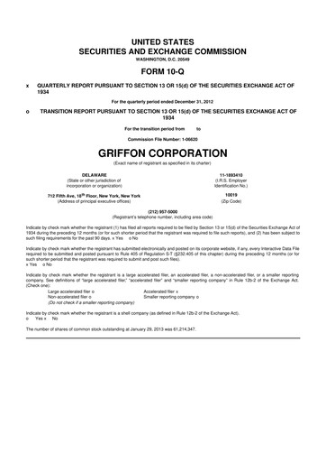 Thumbnail Griffon Corporation
 10-Q Quarterly Report FY2013 