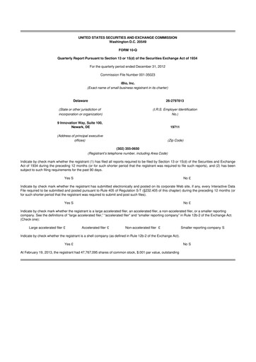 Thumbnail iBio 10-Q Quarterly Report FY2013 