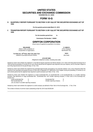 Thumbnail Griffon Corporation
 10-Q Quarterly Report FY2013 