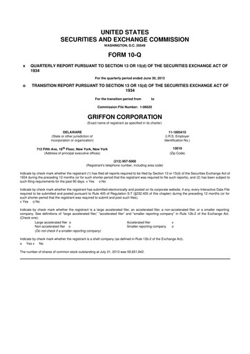 Thumbnail Griffon Corporation
 10-Q Quarterly Report FY2013 