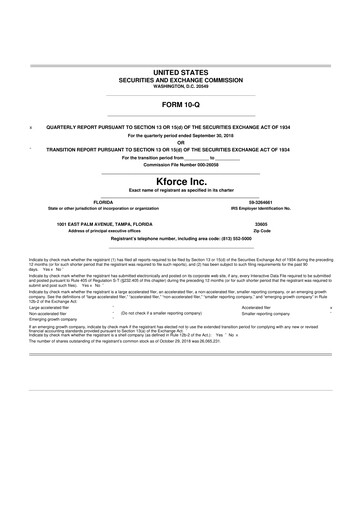 Thumbnail Kforce 10-Q Quarterly Report FY2018 