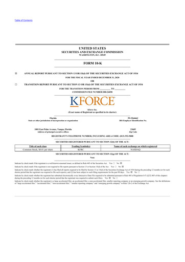 Thumbnail Kforce 10-K Annual Report 2020