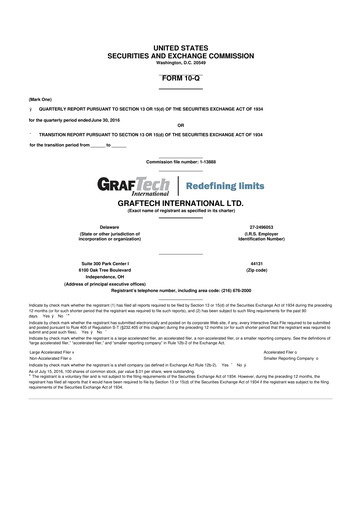 Thumbnail GrafTech 10-Q Quarterly Report FY2016 