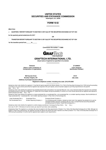 Thumbnail GrafTech 10-Q Quarterly Report FY2017 