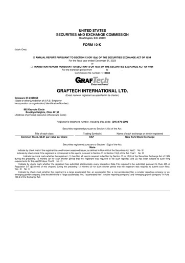 Thumbnail GrafTech 10-K Annual Report 2023