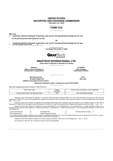 Thumbnail GrafTech 10-Q Quarterly Report FY2024 