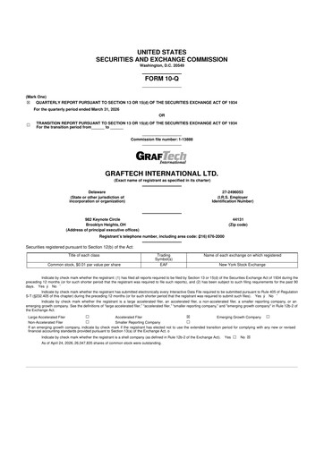 Thumbnail GrafTech 10-Q Quarterly Report FY 