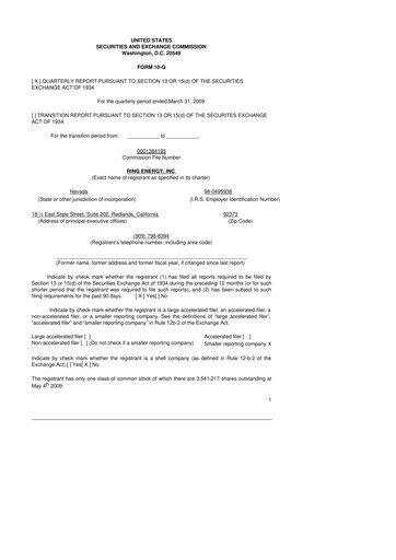 Vorschaubild Ring Energy
 10-Q Quartalsbericht  