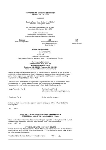 Miniature Scienture Holdings 10-Q Rapport trimestriel  