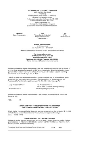Miniature Scienture Holdings 10-Q Rapport trimestriel  