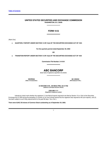 Thumbnail Ameris Bancorp
 10-Q Quarterly Report FY 