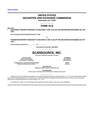 Thumbnail ScanSource 10-Q Quarterly Report FY 