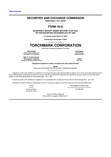 Thumbnail Globe Life
 10-Q Quarterly Report FY 