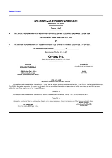 Thumbnail Fidelity National Information Services 10-Q Quarterly Report FY 