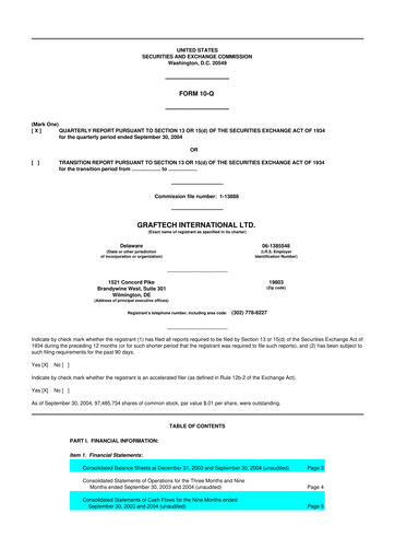 Thumbnail GrafTech 10-Q Quarterly Report FY 