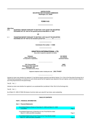 Thumbnail GrafTech 10-Q Quarterly Report FY 