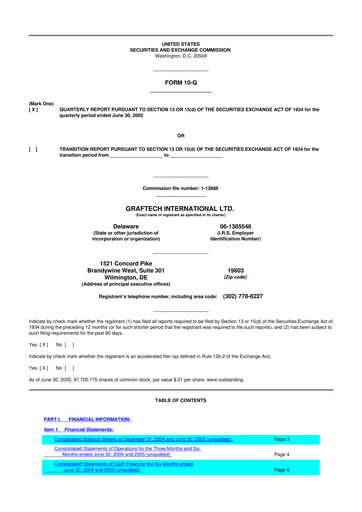 Thumbnail GrafTech 10-Q Quarterly Report FY 