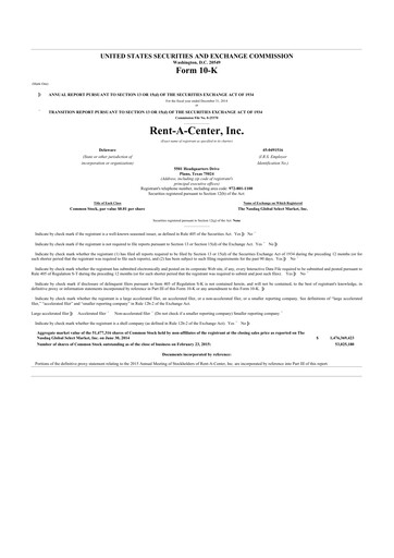 Thumbnail Upbound Group 10-K Annual Report 2014