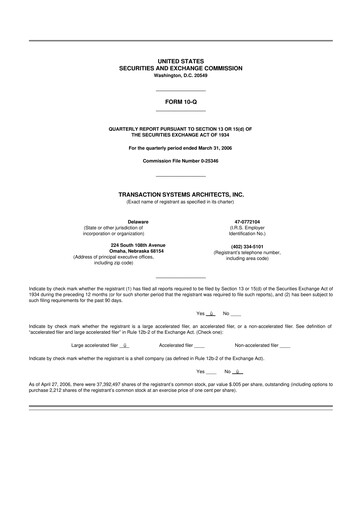 Thumbnail ACI Worldwide
 10-Q Quarterly Report FY 