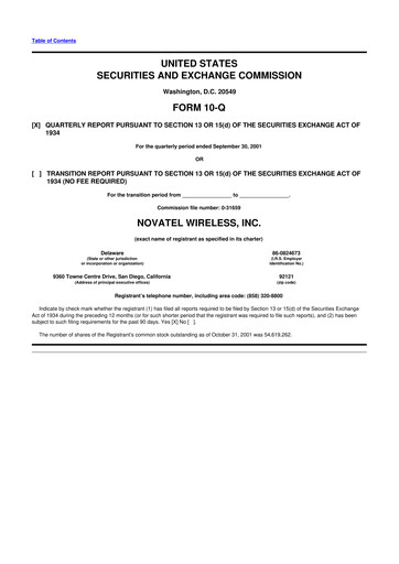 Vorschaubild Inseego 10-Q Quartalsbericht  