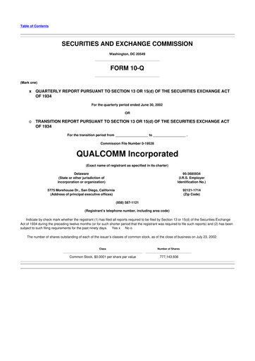 Vorschaubild QUALCOMM 10-Q Quartalsbericht  