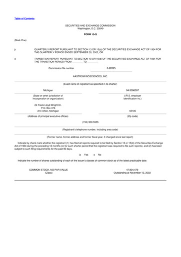 Thumbnail Vericel
 10-Q Quarterly Report FY 